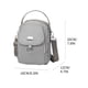 thumbnail image 2 of Bolsa de hombro de mujer de varios compartimentos en caqui, Oxford, Casual, Crossbody, 2 of 2