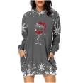 thumbnail image 2 of WJHWSX Fall Dresses for Women 2025,Womens Dresses,Dresses for Women,Long Sleeve,Pockets,Breathable,Printed,S(US:4), 2 of 4