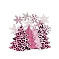 thumbnail image 4 of FAVIPT Christmas Pullover Sweatshirts for Women,Women Crewneck Christmas Sweatshirt Pink Christmas Glitter Tree Print Top Long Sleeve Xmas Holiday Shirt Pullover, 4 of 4