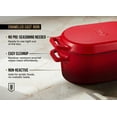 thumbnail image 4 of Kook Dutch Oven with Lid, Enameled Cast Iron, 3.4 Qt, Cherry Ombre, 4 of 6