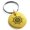 Gold, variant on Stainless Steel Nautical Concentric Compass Engraved Small Medallion Circle Charm Keychain Keyring