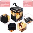 thumbnail image 2 of Surfing in Summer Mini Trash Can Car Garbage Can Car Trash Can Foldable with Lid Leak-Proof Hanging Storage Bag, 2 of 6