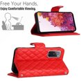 thumbnail image 4 of for Samsung Galaxy S20 FE Wallet Case, Elegant Card Holder Cash Slot PU Leather Kickstand Shoulder Strap Shockproof Protective Flip Women Girls Case Cover for Samsung Galaxy S20 FE, Red, 4 of 6