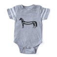 thumbnail image 1 of CafePress - Elongated Equine - Cute Infant Baby Football Bodysuit, 1 of 1