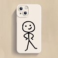 thumbnail image 1 of Funda de teléfono de dibujos animados Matchman para IPhone 11, 12, 13, 14 Pro Max, Mini, XR, XS, X, 7, 8 Plus, SE2020, funda de silicona TPU suave mate a prueba de golpes, 1 of 4