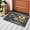 Gray, variant on Round Area Rug 8 Ft, You Are My Sunshine Washable Non-Slip Circle Carpet for Living Room/Bedroom, Yellow Sunflowers Cute Bees Heart Black Collection Low-Profile Large Area Rugs for Indoor