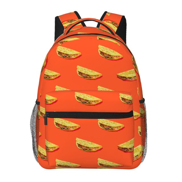 Easygdp tortilla tacos Mochila Ergonómica Versátil para Laptop - Múltiples Bolsillos, Correas Ajustables, Unisex para Escuela, Viajes y Actividades al Aire Libre-One Size