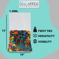 thumbnail image 2 of 1.5 Mil Clear Flat Open Top Poly Polypropylene Bags - 10x12 & (1000 Bags), 2 of 7