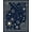Blue, Pattern 2, variant on ODIKA 6x9 Machine Washable Non-Slip Area Rug, Celestial Galaxy Constellation Map with Starfield Design High Traffic Rug, Blue, 660930