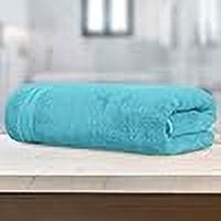 Mocassi Turkish Cotton Jumbo Bath Towel, 1-Piece, 35" x 70", Highly Absorbent - Soft Bathroom Towel, Aqua