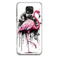 thumbnail image 1 of MUNDAZE Motorola Moto G Power 2021 Shockproof Clear Hybrid Protective Phone Case Pink Flamingo Painting Graffiti Cover, 1 of 5