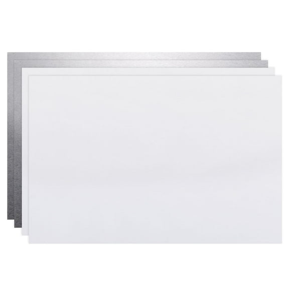 Sublimation Metal Blanks 200x150x0.4 Aluminum White, 4 Pieces