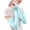 Light Blue, variant on Women Summer Outdoor Solid Color Sun Block Soft Long Arm Sleeves Fingerless Gloves, Light Blue