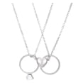 thumbnail image 2 of SmartBy 1 Pair Couple Matching Necklaces Electroplated Alloy Magnetic Heart And Ring Shape Pendant Adjustable Romantic Love Husband Wife Pairing Necklaces Valentines Day Gift, 2 of 7