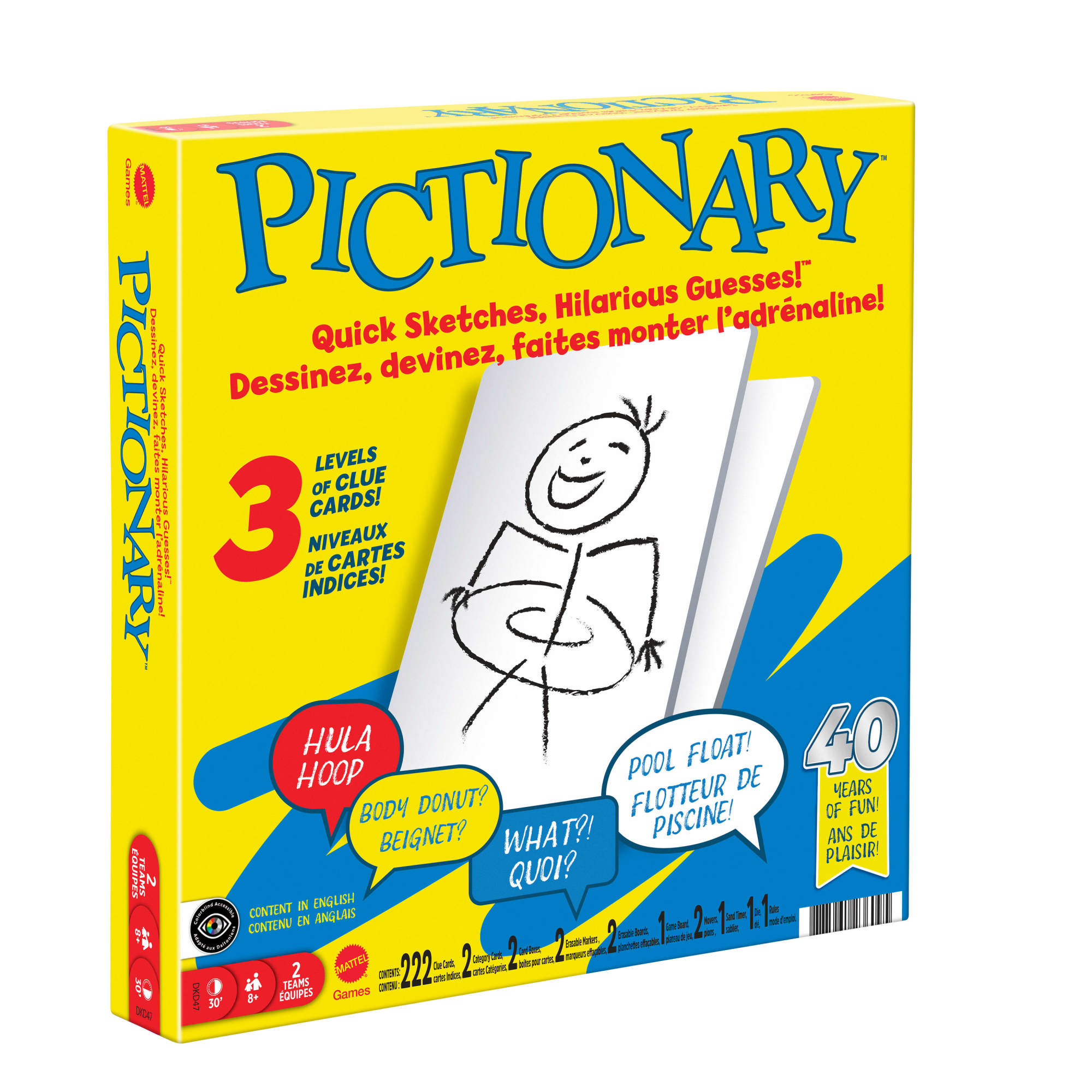 Pictionary Classic Drawing Board Game, Ages 8+ photo 1