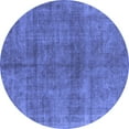 thumbnail image 1 of Ahgly Company Indoor Round Oriental Blue Industrial Area Rugs, 8' Round, 1 of 4