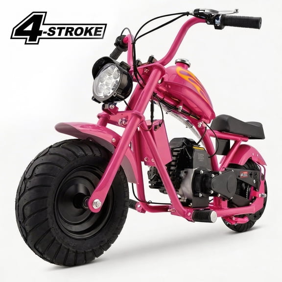 Aoemoe 40cc Dirt Bike up to 18 mph, 27 Miles Long Range, Max 165 Lbs, PINK