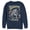 Navy Blue, variant on Men's Superman Hero Smash Barriers  Sweatshirt Black X Large