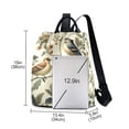 thumbnail image 3 of FORMRS Women's Travel Backpack Purse Anti-theft Hidden Pockets Casual Shoulder Bag, Green Birds, 3 of 7