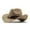 Khaki, variant on TYGHBN Western Denim Curved Top Hat Woolen Big Brimmed Hat Style British Jazz Hat Cowboy Hat for Toddler Boy Cowboy Boots 30 Birthday Hat for Men Cowboy Hat Bands for Men Wide Light up Cowboy Hat for