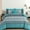 Teal, variant on Boho Queen Comforter Set 8 Pieces, Teal Comforter Bohemian Striped Bed in A Bag,Soft Microfiber Bedding Set for All Seasons