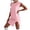 Light Pink, variant on Casual Summer Two Piece Set Solid Color Short Sleeve Top and Shorts Comfortable Coordinated Outfit for Everyday Wear and Casual Occasions