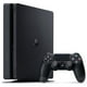 thumbnail image 1 of Sony PlayStation 4, 500GB Slim System, Black (Refurbished), 1 of 6