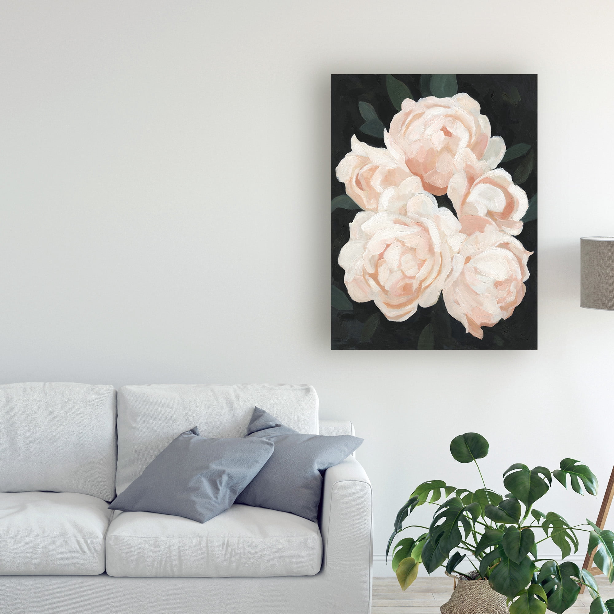 Trademark Fine Art 'Nighttime Flora II' Canvas Art by Emma Scarvey