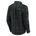thumbnail image 3 of Men's Darius Rucker Collection by Fanatics Black San Francisco 49ers Micro Corduroy Plaid Button Up Shirt, 3 of 6