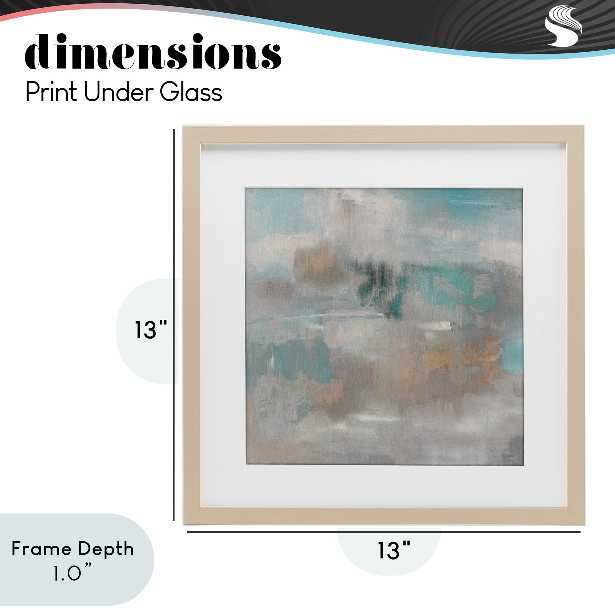 Stupell Industries Serene Soft Abstract Study Birch Framed Print Under Glass, design by Sally Swatland
