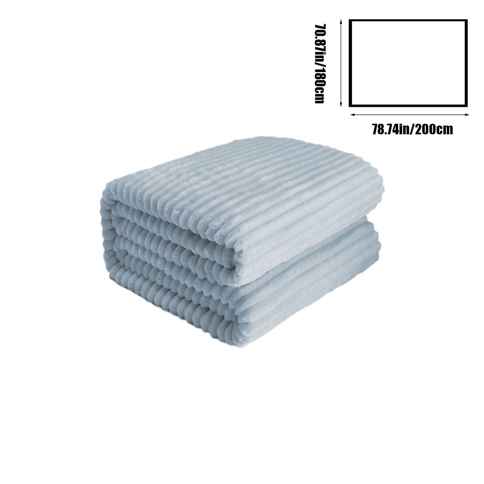 YIMWNYI Double Layer Raschel Blanket, Super Warm and Cozy Fleece for Winter Nights, Stylish Striped Design, Perfect for Beds, Sofas, and Cozy Moments