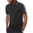 thumbnail image 2 of Michael Kors - Polo de rugby para hombre con logotipo de punto de manga, color negro, grande Michael Kors polo, rugbi, 2 of 2