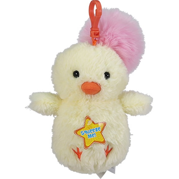 Spark Create Imagine Yellow Chick Plush Keychain Toy for Kids , 4-Inch