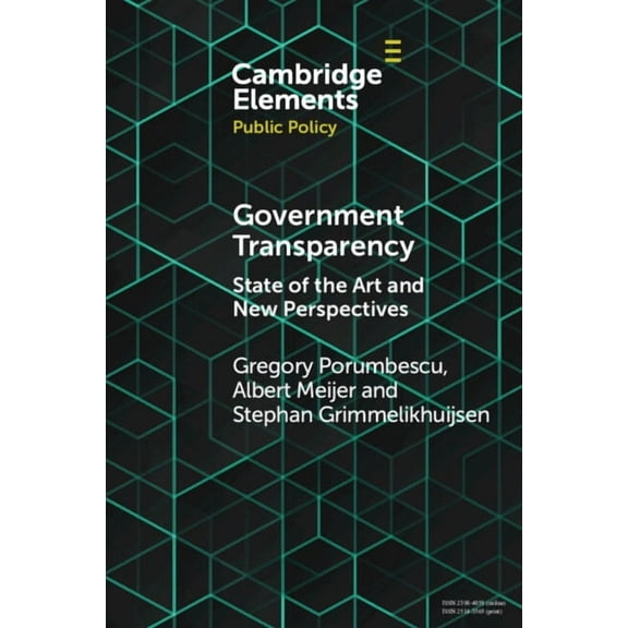 Elements in Public Policy Government Transparency, (Paperback)