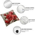 thumbnail image 6 of Rose by Ismot Esha Cushion Cover Vintage Pink Red Roses Square Decorative Throw Pillow Covers All Seasons Outdoor Cushion Covers, 6 of 7