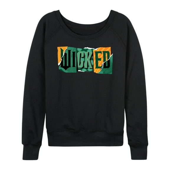 Wicked: Part 2 -  Tear Logo - Women's French Terry Long Sleeve Pullover