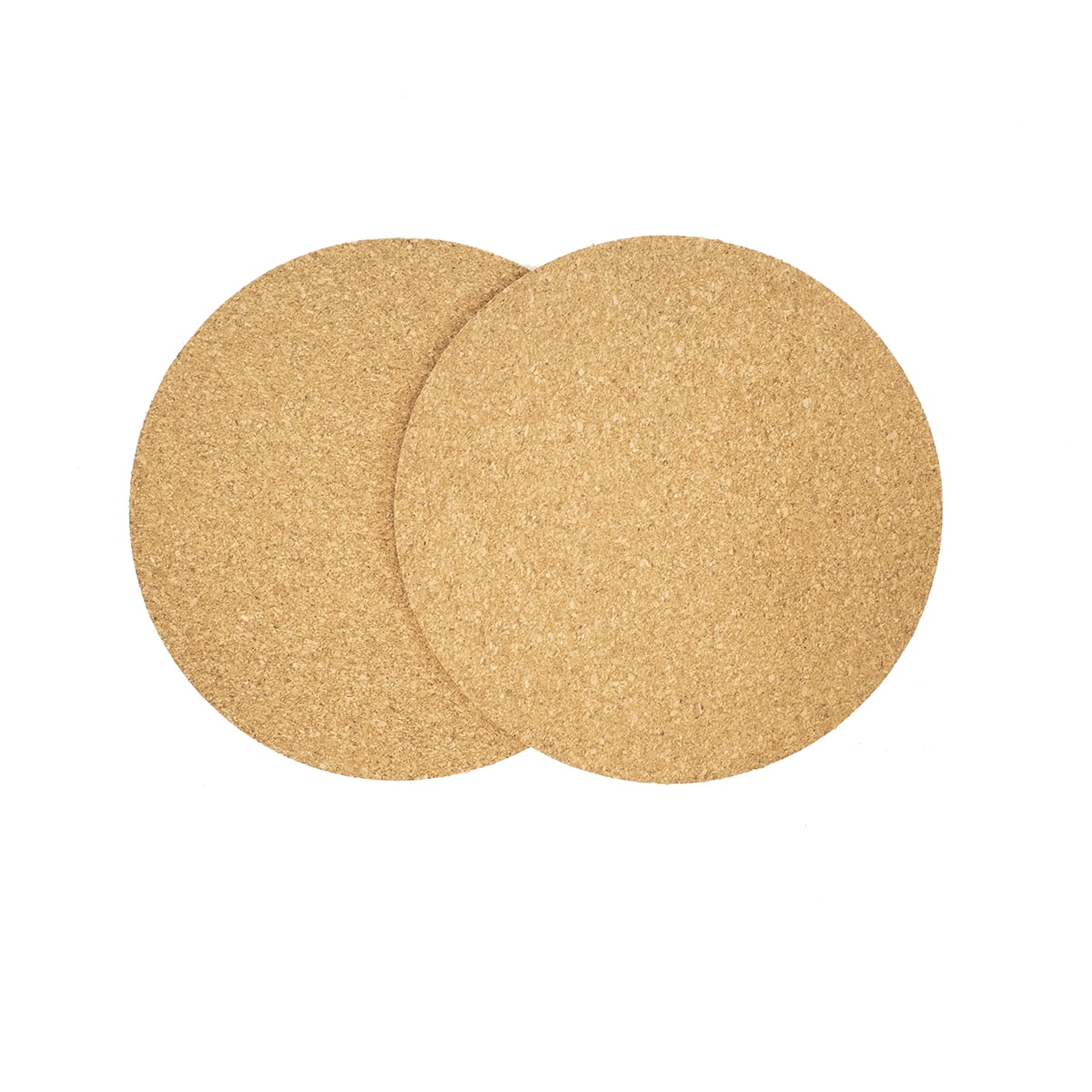 2pc Heat Resistant NonSlip Round Cork Mats Circle Oven Trivet Pads Hot