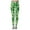 Green, variant on Patrick's Day Leggings for Women Elastic High Waisted Tummy Control Printed Slim Tights Pants Shamrock Irish Clover Soft Comfortable Yoga Sports Casual Pants Dark Green2 S