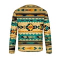 thumbnail image 5 of Styesk Chemises pour Hommes Homme Mode Décontractée Imprimé Col Rond Manches Longues Chandail Imprimé Blouse, 5 of 5