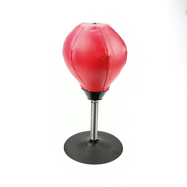 BIGTREE Mini Punching Ball Boxing Bag Desktop Suction Cup Stand Red -  Walmart.com