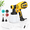Yellow, variant on Yellow 700W Paint Sprayer with 4 Nozzles and 3 Adjustable Spray Patterns