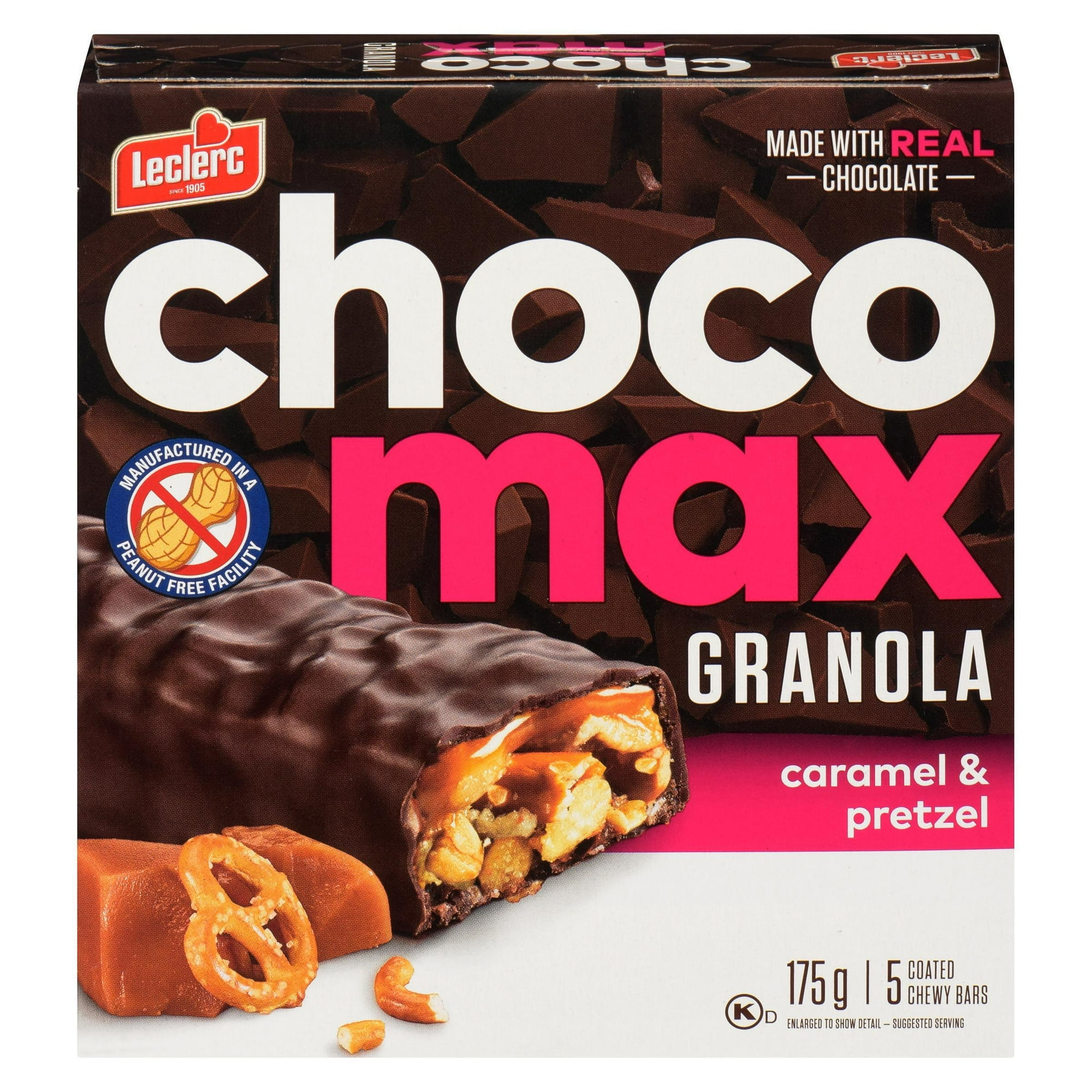 Chocomax Caramel & Bretzel Granola Barre 175g/5 barres