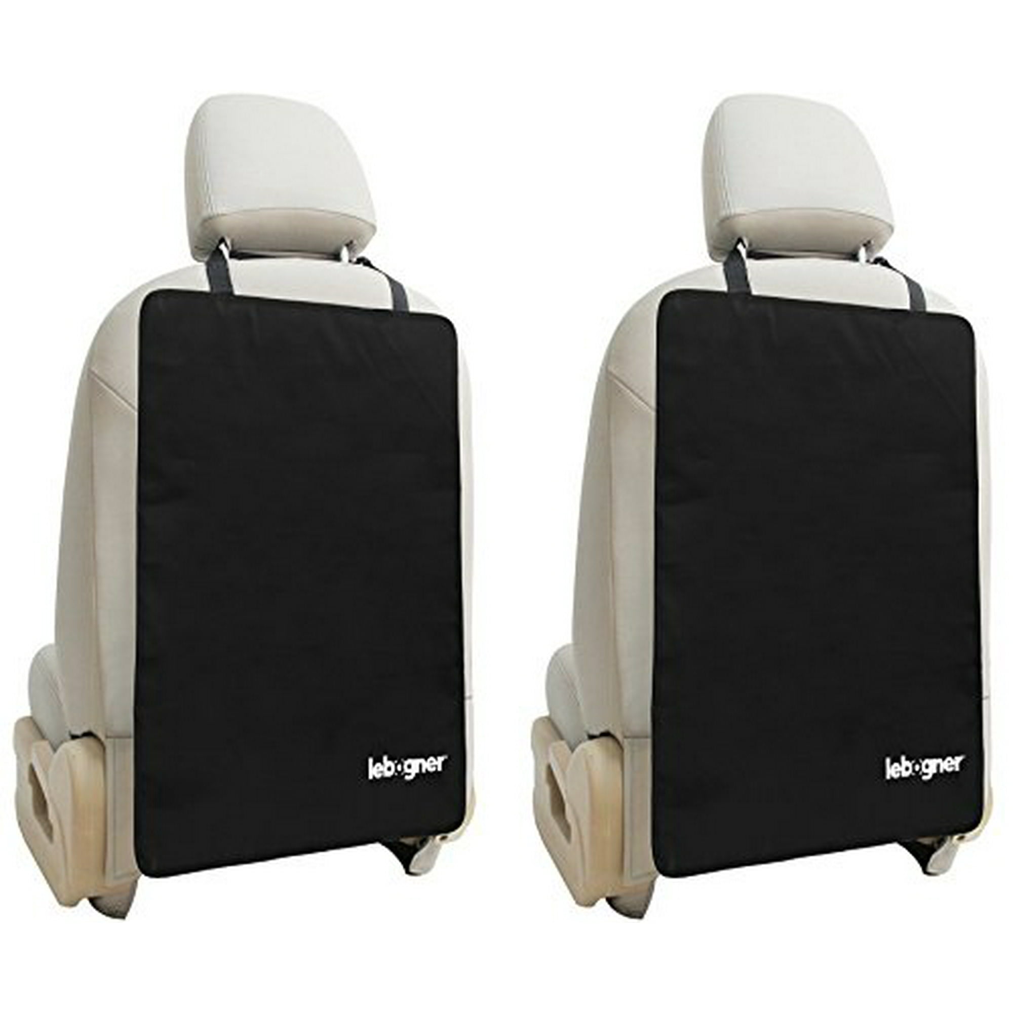 Car Seat Back Protectors by Lebogner Luxury Kick Mat Seat Covers for The Back of Your Front Seats 2 Pack X Large Auto Back Seat Protector Covers Perfect Backseat Child Kick Gua