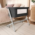 thumbnail image 5 of Dream On Me Skylar Bassinet and Bedside Sleeper in Black, 5 of 9