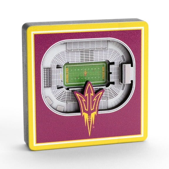 YouTheFan NCAA Arizona State Sun Devils 3D StadiumView Magnet