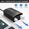 thumbnail image 5 of BESTEK 300W Power Inverter DC 12V to 110V AC Car Inverter with 4.2A Dual USB Car Adapter (Black), 5 of 9