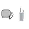 thumbnail image 1 of Funda Protectora Transparente Con Mosquetón TPU para Airpods 4 (Transparente), 1 of 9