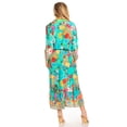 thumbnail image 2 of Sakkas Andreas Women's Maxi Long Sleeve Button Down Floral Ruffle Dress Pockets - 639 - S/M, 2 of 5