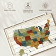 thumbnail image 6 of Elephant Stock Barnboard Map No Words Wall Art - Horizontal Canvas Wall Art - Living Room Wall Decor - Map Canvas - Beige And Gray Decor By Sue Schlabach - 48" x 32", 6 of 8