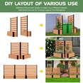 thumbnail image 5 of Lilypelle 36" W x 45" H Wood Fence Panel with Planter Box Outdoor Fence Privacy Screen, Air Conditioner Fence Trash Can Fence Pool Equipment Enclosure Fence, Fence Panels for Outside, 1 Panel, 5 of 8